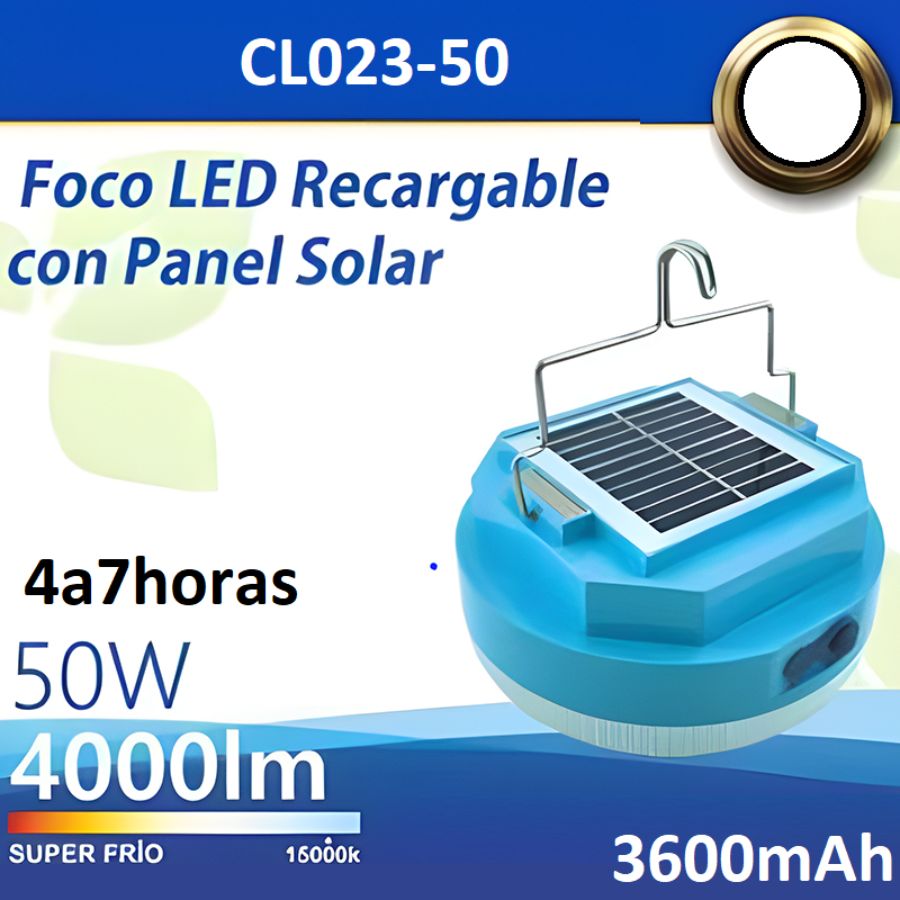 Miniatura 4 de Bombillo Panel Solar Cl023-50